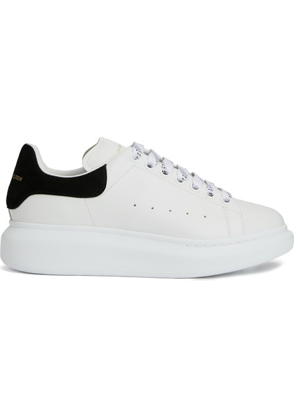 Oversized Siyah Beyaz Kadın Deri Sneaker