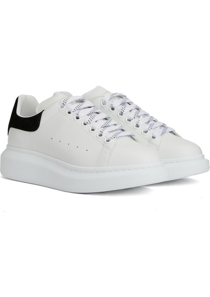 Oversized Siyah Beyaz Kadın Deri Sneaker fiyatları