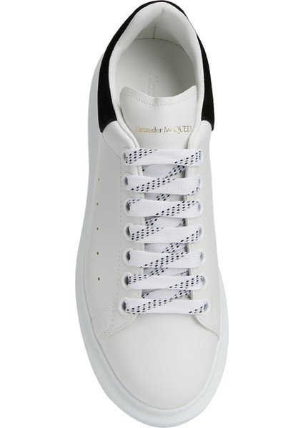 Oversized Siyah Beyaz Kadın Deri Sneaker fırsatları