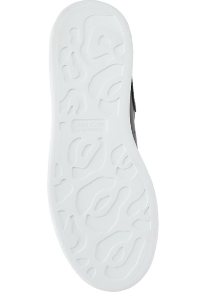 Oversized Siyah Kadın Deri Sneaker