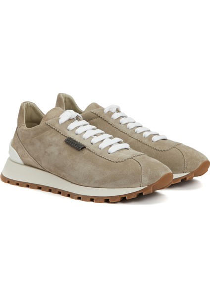 Vizon Kadın Deri Sneaker