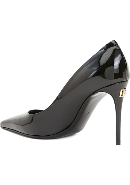 Cardinale Siyah Deri Stiletto modelleri