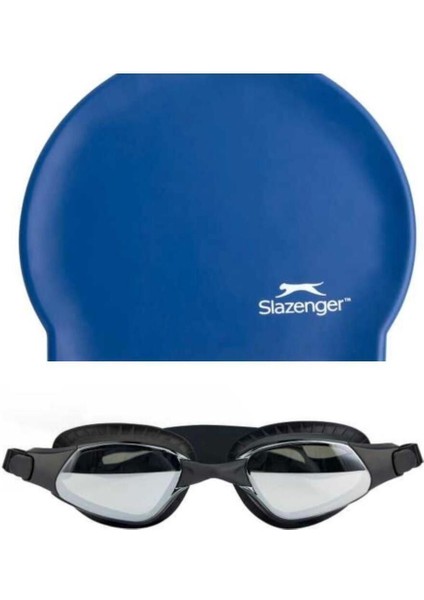 Yetişkin Yüzücü Gözlüğü Siyah Mavi Reflex GT14 Mir+Bone