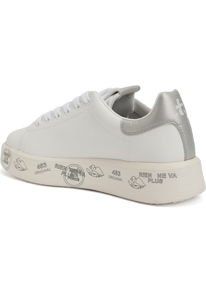 Belle Beyaz Silver Kadın Deri Sneaker modelleri