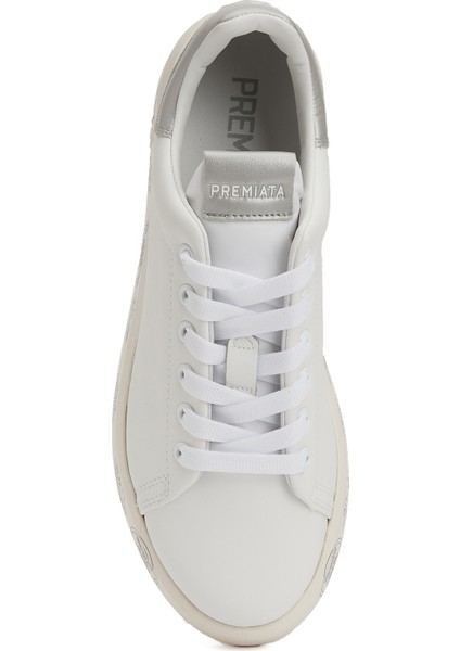 Belle Beyaz Silver Kadın Deri Sneaker fırsatları