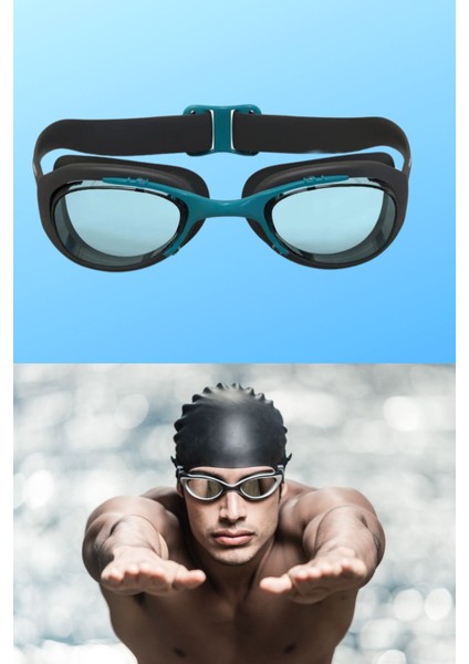 Yumuşak Silikon Yüzücü Gözlüğü, Buğulanmaz, Uv Koruma, Ayarlanabilir, Siyah