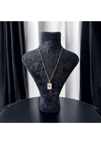 Gümüş Kadın As Kupa Kolye