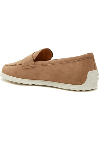 Kahverengi Kadın Deri Loafer modelleri