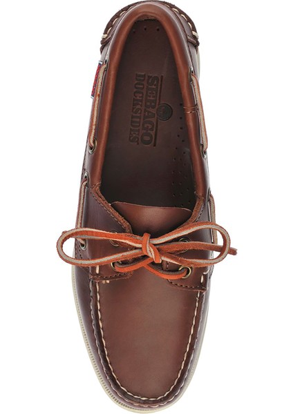 Docksides Portland Kahverengi Kadın Deri Loafer modelleri