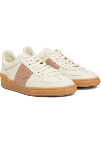 Upvillage Crosta Ekru Pembe Kadın Deri Sneaker fiyatları
