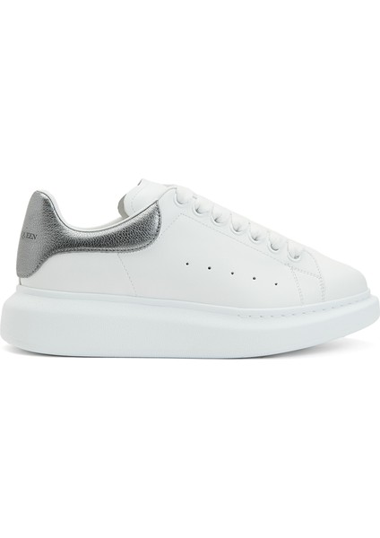 Oversize Beyaz Silver Kadın Deri Sneaker