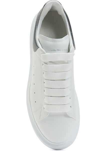 Oversize Beyaz Silver Kadın Deri Sneaker fırsatları