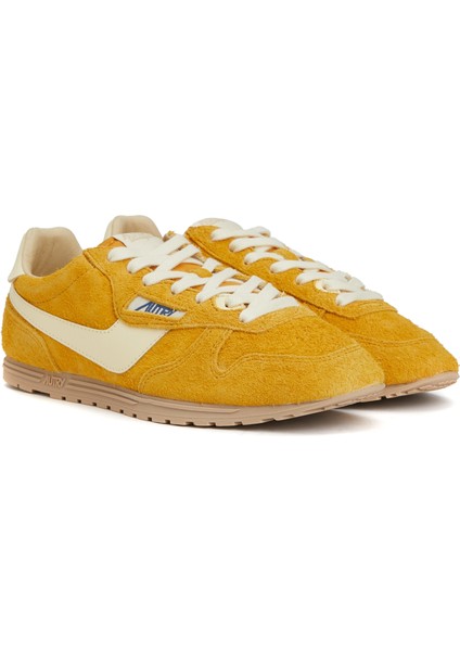 Hardal Kadın Deri Sneaker