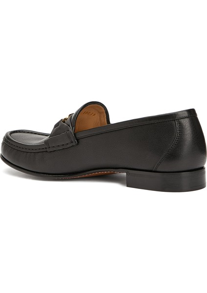 Siyah Kadın Deri Loafer modelleri