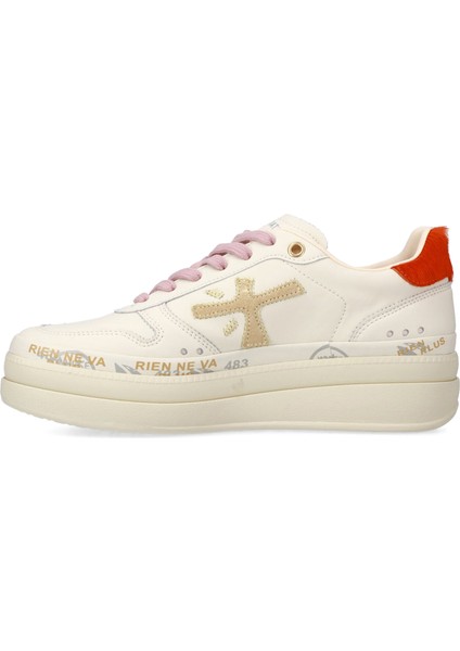 Micol Beyaz Kadın Deri Sneaker fırsatları