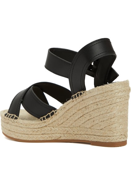 Siyah Jüt Detaylı Kadın Espadril modelleri
