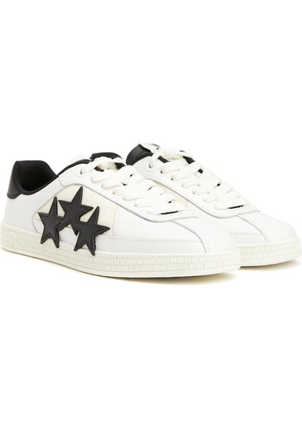 Beyaz Siyah Kadın Deri Sneaker fiyatları