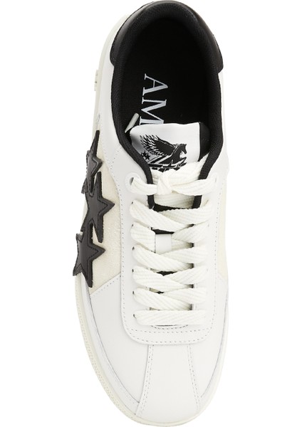 Beyaz Siyah Kadın Deri Sneaker fırsatları