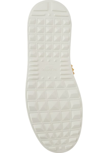 Rockstud Untitled Beyaz Gold Kadın Deri Sneaker indirimleri