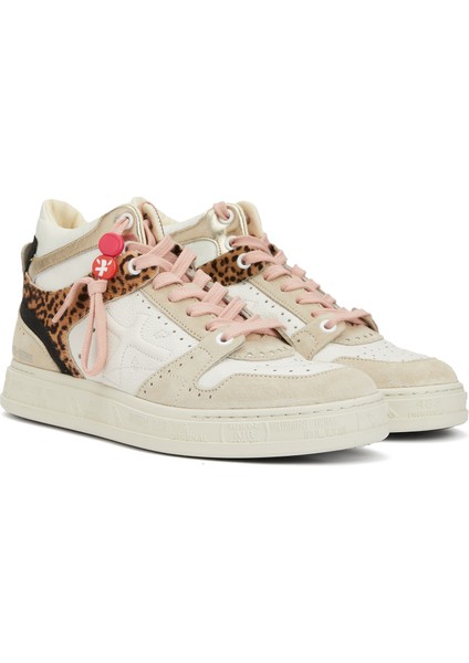 Çok Renkli Kadın Deri Sneaker