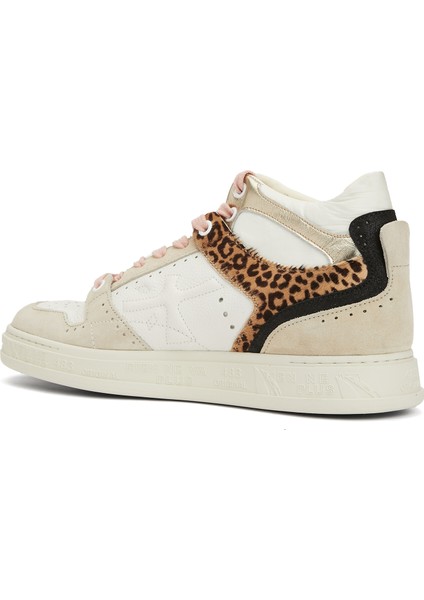 Çok Renkli Kadın Deri Sneaker