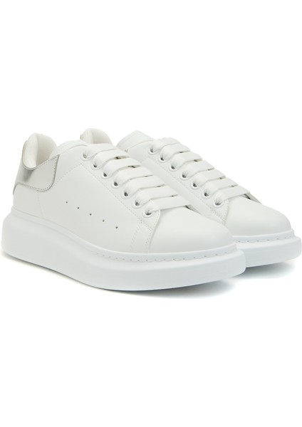 Oversized Beyaz Silver Kadın Deri Sneaker fiyatları