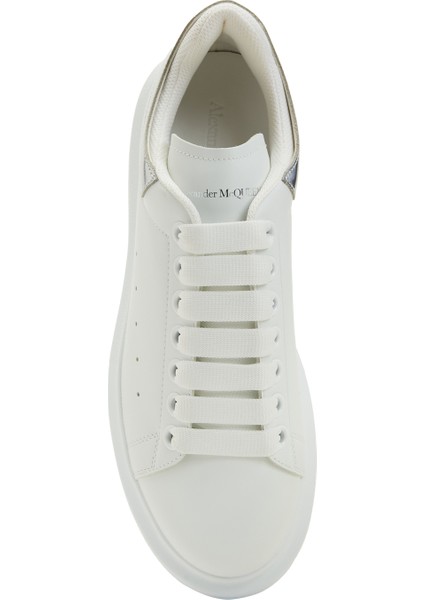 Oversized Beyaz Silver Kadın Deri Sneaker fırsatları