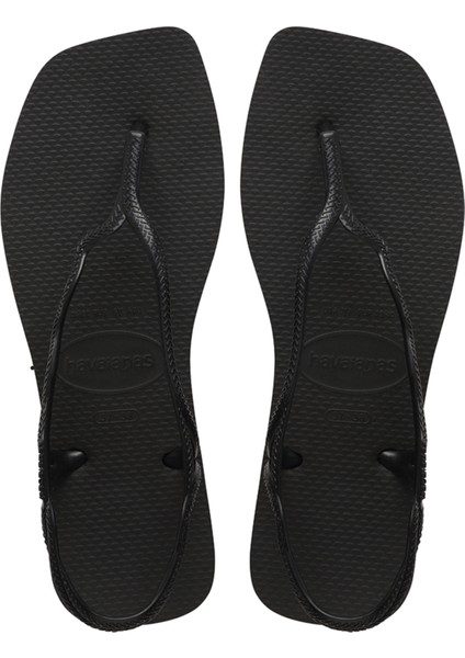 Slim Siyah Kadın Plaj Terliği