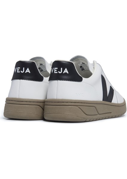 V-12 Siyah Beyaz Kadın Deri Sneaker modelleri