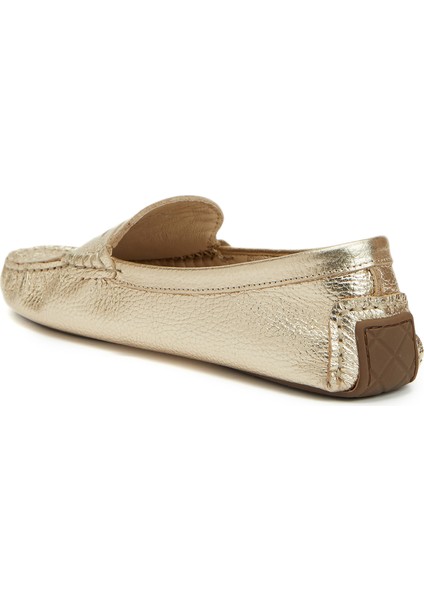 Gold Kadın Deri Loafer modelleri