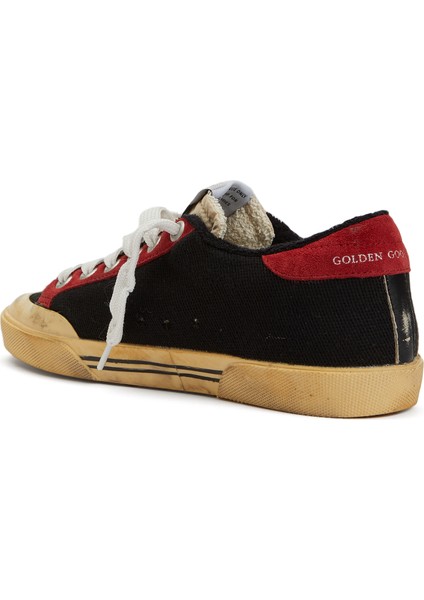 Superstar Kırmızı Siyah Kadın Kanvas Sneaker modelleri