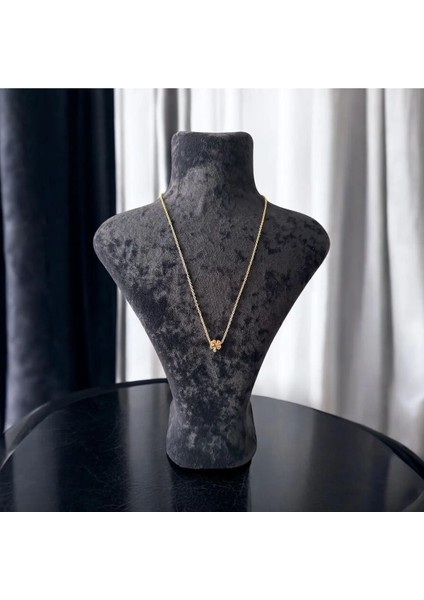 Altın Renk Kadın Yonca Kolye