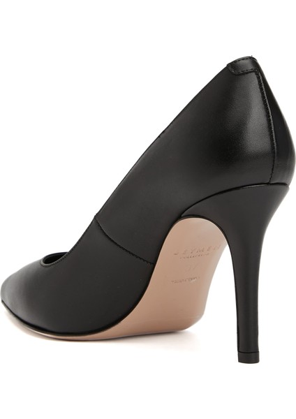 Siyah Deri Stiletto