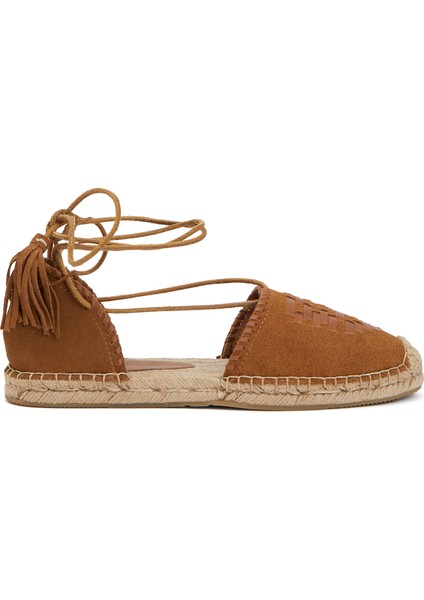 Taba Kadın Deri Espadril