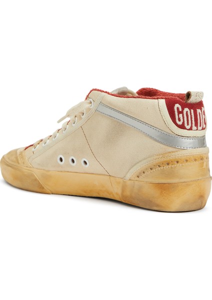 Mid-Star Ekru Kırmızı Kadın Sneaker modelleri