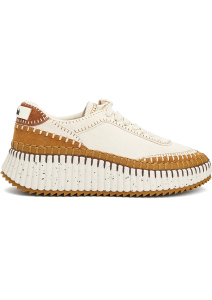 Nama Beyaz Taba Kadın Deri Sneaker