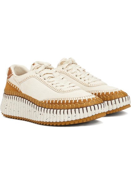 Nama Beyaz Taba Kadın Deri Sneaker fiyatları