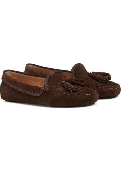 Kahverengi Kadın Deri Loafer fiyatları