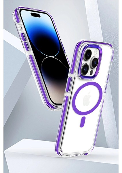 iPhone 15 Pro Max Bella Magsafe Kapak - Turuncu