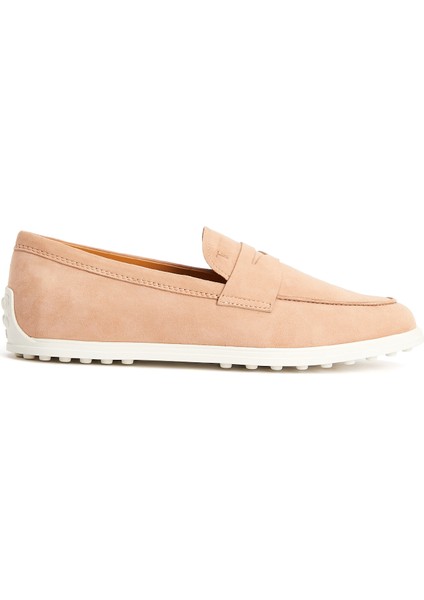 Bej Kadın Deri Loafer