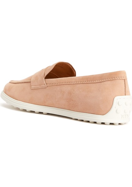 Bej Kadın Deri Loafer modelleri