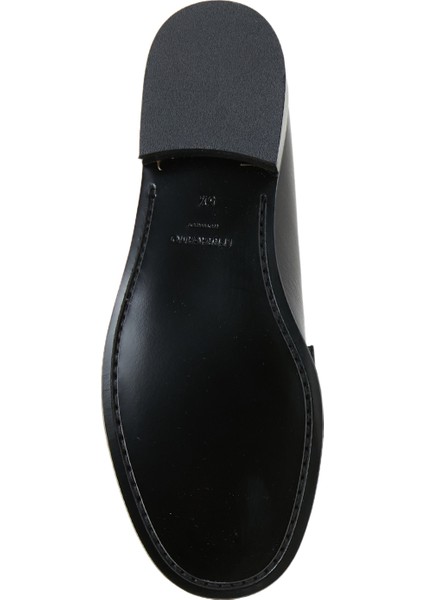 Siyah Kadın Deri Loafer