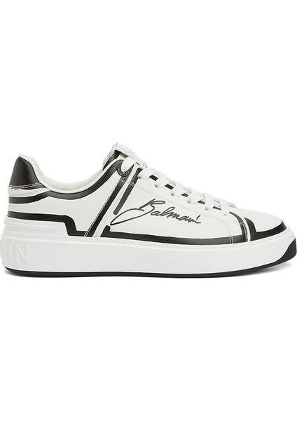 Beyaz Kadın Deri Sneaker