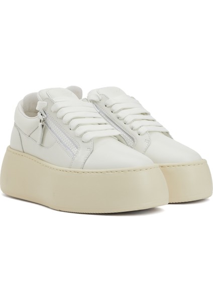 Beyaz Kadın Deri Sneaker fiyatları