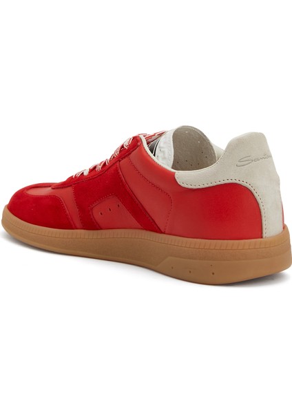 Kırmızı Kadın Deri Sneaker modelleri