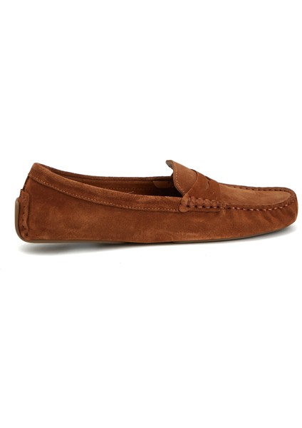 Taba Kadın Süet Loafer