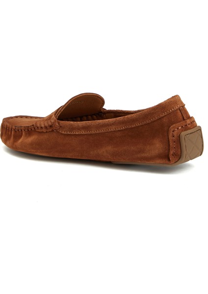 Taba Kadın Süet Loafer