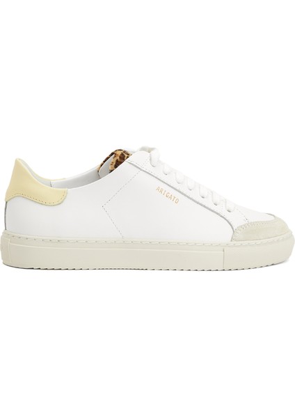 Clean 90 Triple Beyaz Sarı Kadın Deri Sneaker