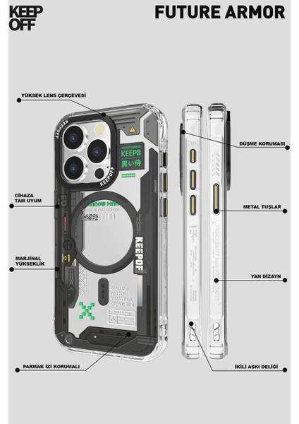 iPhone 15 Future Armor Magsafe Kapak - No1 Machine