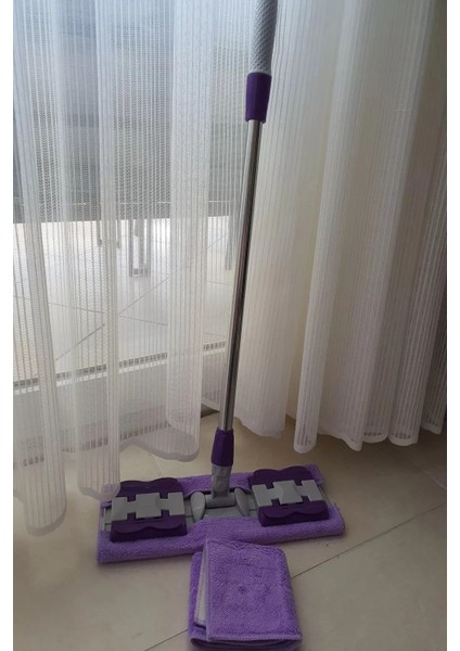 Çok Renkli Teleskobik Yer ve Tavan Silme Mop Seti, Yedek Bezli, 4 Mandallı fiyatları
